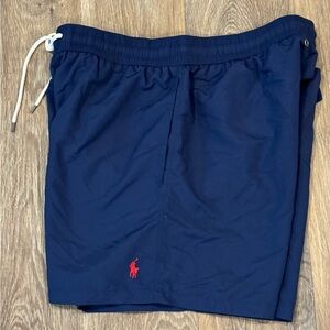 Polo Ralph Lauren Blue Classic Swim Trunks 5.5” Inseam  XL